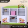 Regál Happy RN16 -  medvídek s mašlí (Barva bílá)