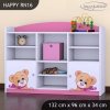 Regál Happy RN16 -  medvídek s mašlí (Barva bílá)