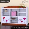 Regál Happy RN16 -  srdíčka (Barva bílá)