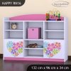 Regál Happy RN16 -  srdce z květů (Barva bílá)