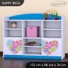 Regál Happy RN16 -  srdce z květů (Barva bílá)