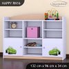 Regál Happy RN16 - zelené auto (Barva bílá)