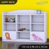 Regál Happy RN18 - princezna a jednorožec (Barva bílá)