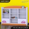Regál Happy RN18 - růžové auto s balónky (Barva bílá)