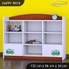 Regál Happy RN18 - zelené auto s balónky (Barva bílá)