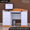Psací stůl Happy B01 - bez motivu (Barva bílá)
