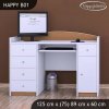 Psací stůl Happy B01 - bez motivu (Barva bílá)