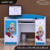 Psací stůl Happy B01 - bořek stavitel (Barva bílá)