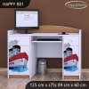 Psací stůl Happy B01 - velká loď (Barva bílá)