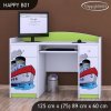Psací stůl Happy B01 - velká loď (Barva bílá)