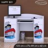 Psací stůl Happy B01 - velká loď (Barva bílá)