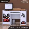 Psací stůl Happy B01  - ferrari (Barva bílá)