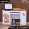 Psací stůl Happy B01  - pejsek (Barva bílá)
