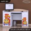 Psací stůl Happy B01 - lokomotiva (Barva bílá)