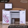 Psací stůl Happy B01 - motýlek (Barva bílá)