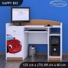 Psací stůl Happy B02 - pohádkové auto (Barva bílá)