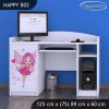 Psací stůl Happy B02 - čarodějka (Barva bílá)