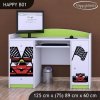 Psací stůl Happy B02 - ferrari (Barva bílá)