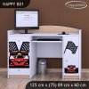 Psací stůl Happy B02 - ferrari (Barva bílá)