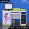 Psací stůl Happy B02 - jednorožec (Barva bílá)