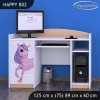 Psací stůl Happy B02 - jednorožec (Barva bílá)