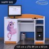 Psací stůl Happy B02 - jednorožec (Barva bílá)