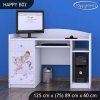 Psací stůl Happy B02 - princ na bílém koni (Barva bílá)