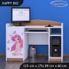 Psací stůl Happy B02 - víla s motýlkami (Barva bílá)