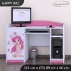 Psací stůl Happy B02 - víla s motýlkami (Barva bílá)