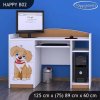Psací stůl Happy B02 - pejsek (Barva bílá)