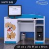 Psací stůl Happy B02 - pejsek (Barva bílá)