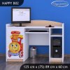 Psací stůl Happy B02 - lokomotiva (Barva bílá)