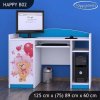 Psací stůl Happy B02 - medvídek s balónky (Barva bílá)