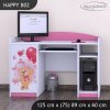 Psací stůl Happy B02 - medvídek s balónky (Barva bílá)