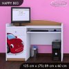 Psací stůl Happy B03 - pohádkové auto (Barva bílá)