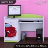 Psací stůl Happy B03 - pohádkové auto (Barva bílá)