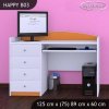 Psací stůl Happy B03 - bez motivu (Barva bílá)