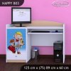 Psací stůl Happy B03 - bořek stavitel (Barva bílá)