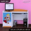 Psací stůl Happy B03 - bořek stavitel (Barva bílá)