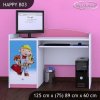 Psací stůl Happy B03 - bořek stavitel (Barva bílá)