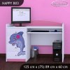 Psací stůl Happy B03 - delfín (Barva bílá)