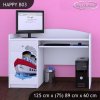Psací stůl Happy B03 -velká loď (Barva bílá)