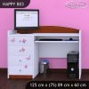 Psací stůl Happy B03 -  víla s motýlkami (Barva bílá)