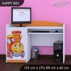 Psací stůl Happy B03 -  lokomotiva (Barva bílá)
