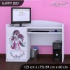 Psací stůl Happy B03 - monster toralei (Barva bílá)