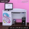 Psací stůl Happy B03 - motýlek (Barva bílá)