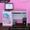 Psací stůl Happy B03 - motýlek (Barva bílá)