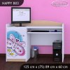 Psací stůl Happy B03 - motýlek (Barva bílá)