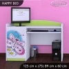 Psací stůl Happy B03 - motýlek (Barva bílá)