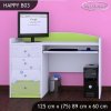 Psací stůl Happy B03 - modrý medvídek (Barva bílá)